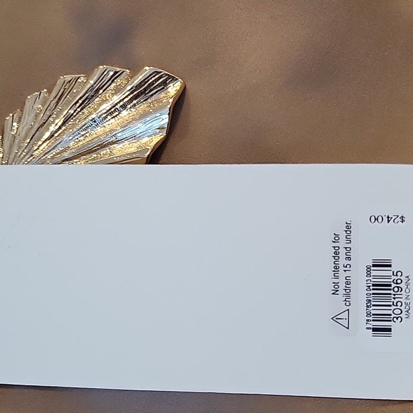 Express gold leaf earrings - Picture 2 of 2